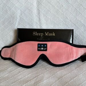 Pink MUSICOZY Sleep Headphones Bluetooth Eye Mask
